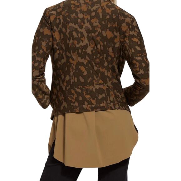 Lysse' S Sophia cropped open front blazer Feather soft crepe Abstract print - Picture 5 of 11